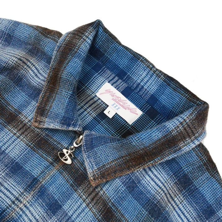 YARDSALE TARTAN FULLZIP BLUE – Yardsale Japan