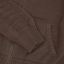 FALDO KNITTED FULLZIP BROWN