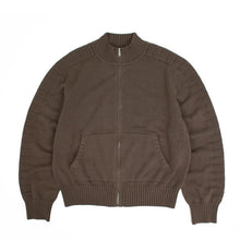 FALDO KNITTED FULLZIP BROWN