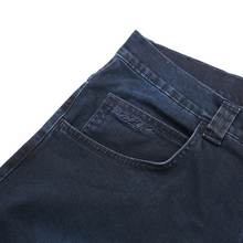 IVORY SLUB JEANS DARK DENIM