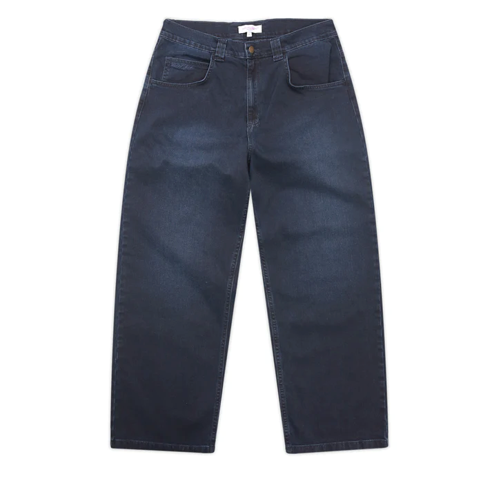 IVORY SLUB JEANS DARK DENIM