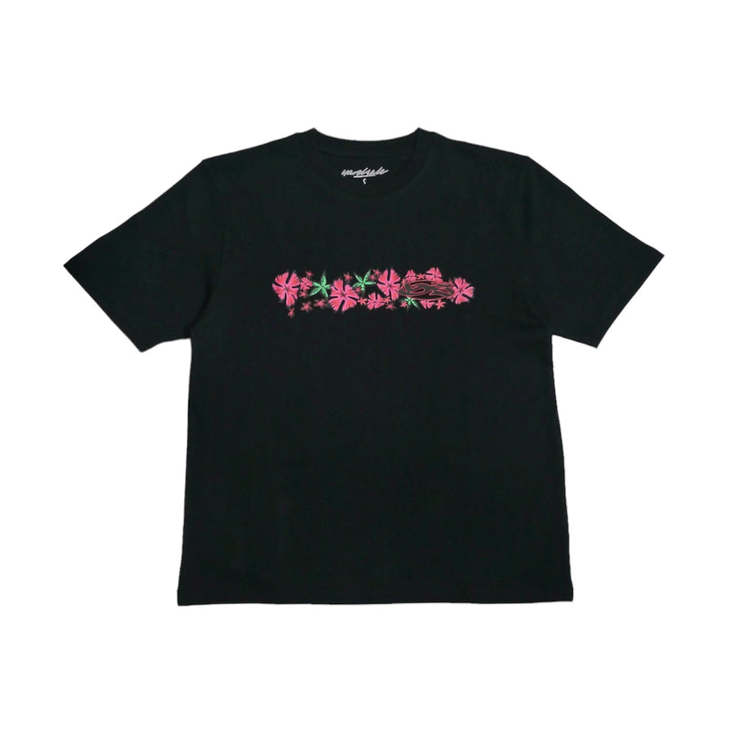 FLOWER TEE BLACK – Yardsale Japan