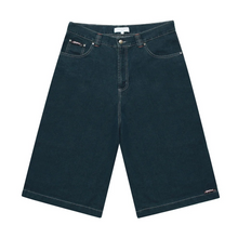 SLUB DENIM SHORTS NAVY