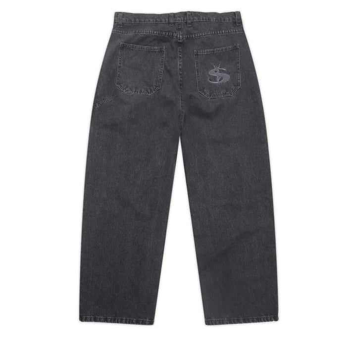 SLUB STAIN PHANTASY JEANS BLACK