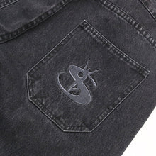 SLUB STAIN PHANTASY JEANS BLACK