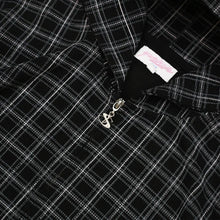 YARDSALE CHECK WAFFLE HOOD DARK GREY