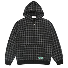 YARDSALE CHECK WAFFLE HOOD DARK GREY