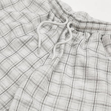 YARDSALE CHECK WAFFLE SHORTS LIGHT GRAY