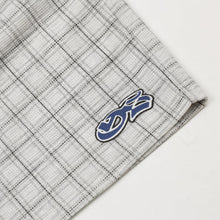 YARDSALE CHECK WAFFLE SHORTS LIGHT GRAY