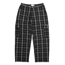 PLAID CARGOS BLACK