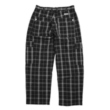 PLAID CARGOS BLACK