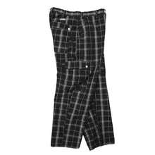 PLAID CARGOS BLACK