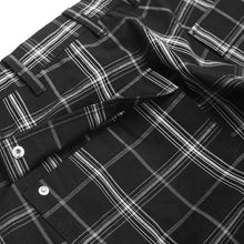 PLAID CARGOS BLACK