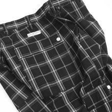 PLAID CARGOS BLACK