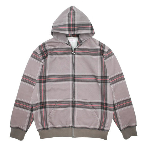 CRIB CHECKED HOOD GREY