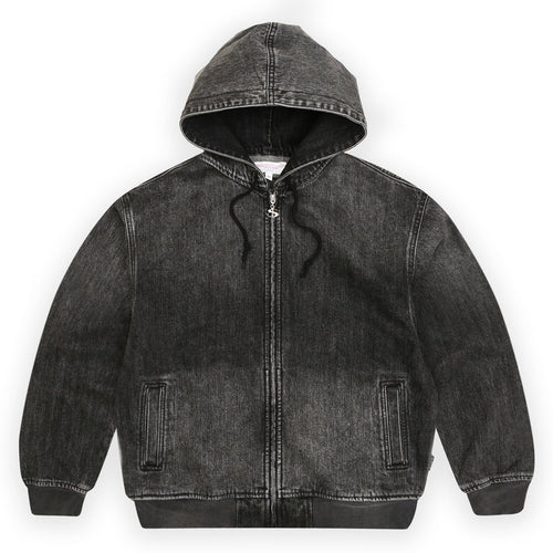 YARDSALE DENIM HOOD BLACK