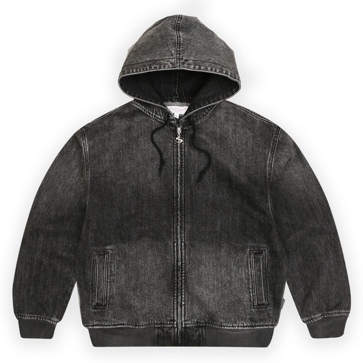 YARDSALE DENIM HOOD BLACK
