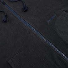 FLEECE ZIP HOOD BLACK