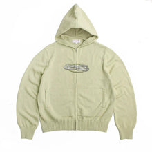 GLITZ KNITTED HOOD LIME