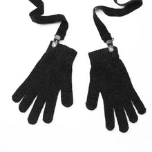CHENILLE GLOVES BLACK