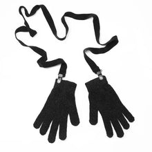 CHENILLE GLOVES BLACK