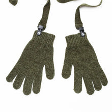 CHENILLE GLOVES GREEN