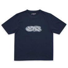 SPRAY LEOPARD TEE NAVY