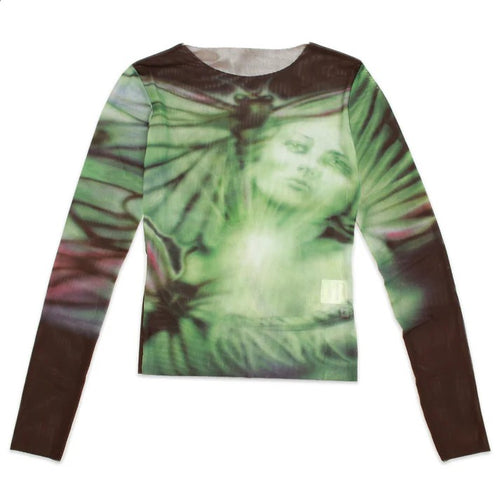 YARDSALE BUTTERFLY MESH BLACK