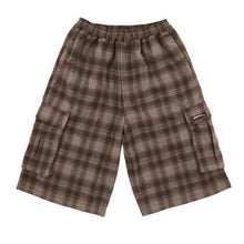 SHORELINE PLAID SHORTS BROWN
