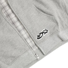 PURE PLAID REVERSIBLE HOOD GREY / STONE