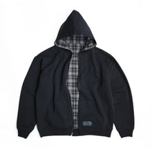 REVERSIBLE FLANNEL HOODIE GREY
