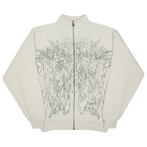 YARDSALE RIPPER KNIT CREAM/WHITE