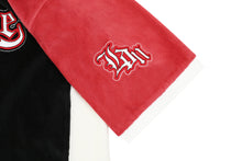 YARDSALE SIERRA VELOUR TEE BLACK/RED