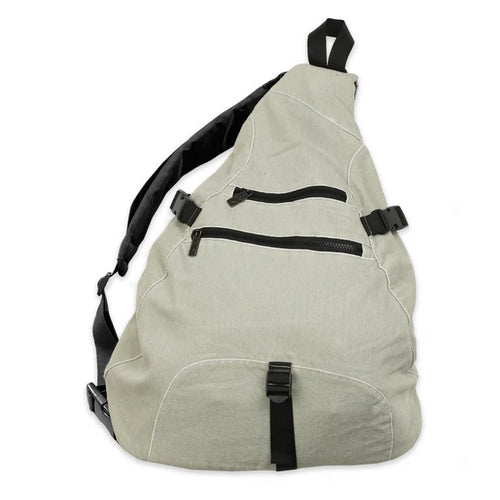 YARDSALE DENIM SLING BACK PACK WHITE
