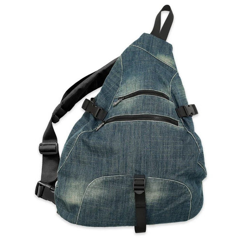 YARDSALE DENIM SLING BACK PACK BLUE
