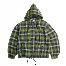 TARTAN FULL ZIP HOOD GREEN