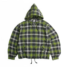 TARTAN FULL ZIP HOOD GREEN