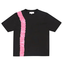 YARDSALE FLOWER TIE DYE TEE BLACK