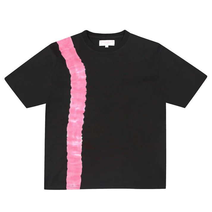 YARDSALE FLOWER TIE DYE TEE BLACK