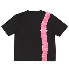 YARDSALE FLOWER TIE DYE TEE BLACK