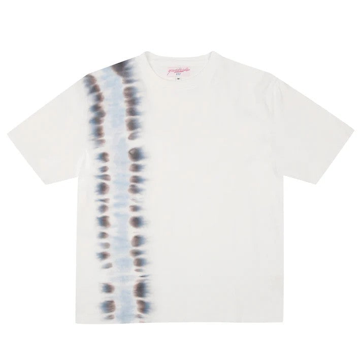 YARDSALE FLOWER TIE DYE TEE WHITE