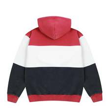 PHANTASY QUARTERZIP HOOD RED/WHITE/NAVY