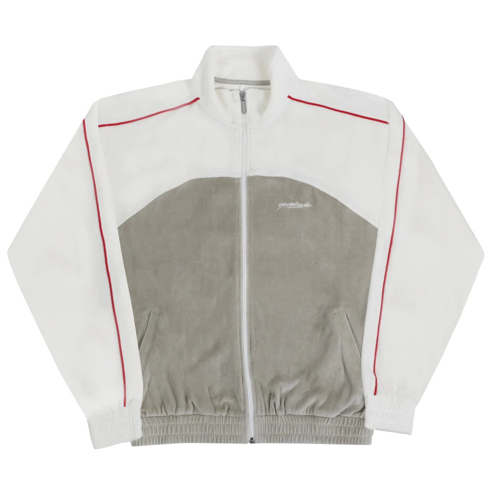VELOUR TRACK JACKET CREAM