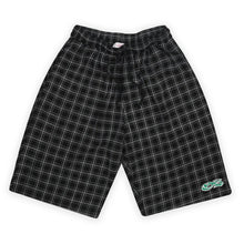 YARDSALE CHECK WAFFLE SHORTS DARK GREY