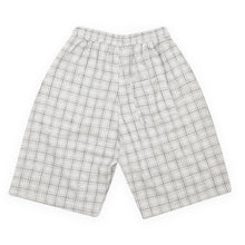 YARDSALE CHECK WAFFLE SHORTS LIGHT GRAY