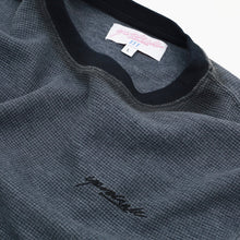 WAFFLE FADE TEE LIGHT NAVY