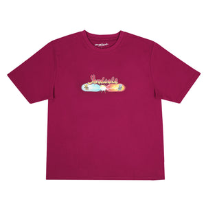 YARDSALE WORLD TEE MAROON
