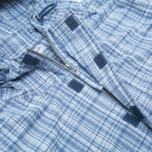 PLAID PULLOVER BLUE/WHITE