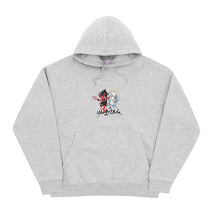 HEAVEN&HELL HOOD GREY HEATHER